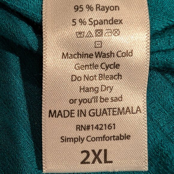 LuLaRoe Womens 2XL Julia Dress Midi Blue Ribbed Knit Bodycon Short Sleeve NWT - Picture 7 of 7